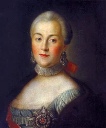 Portret van groothertogin Catherine Alekseevna, toekomstige keizerin Catherine II de Grote